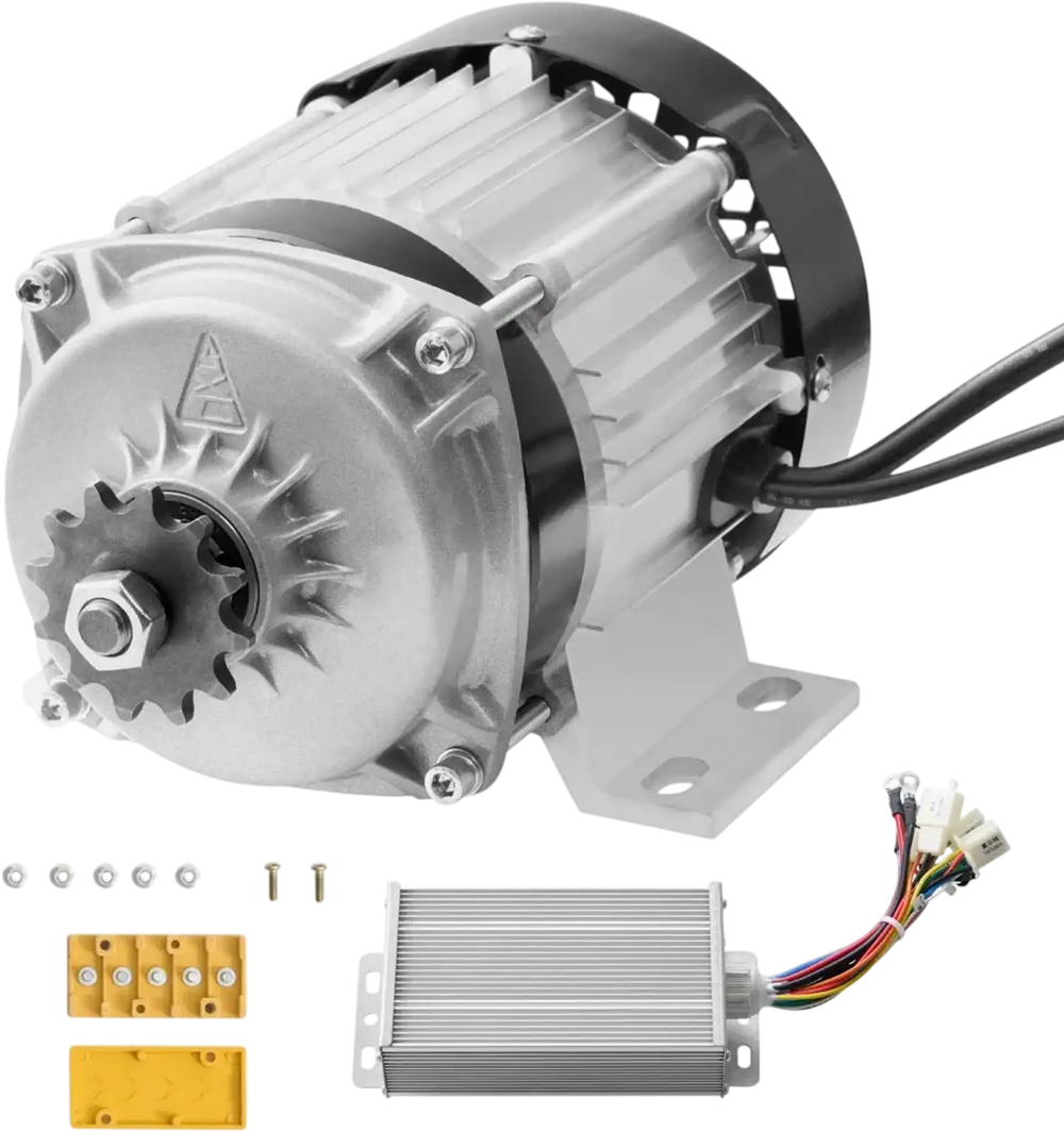 VEVOR 500W Electric Brushless DC Motor Kit - 48V 2700rpm Motor with Upgraded Speed Controller for Go Karts E-Bike Motorcycle Scooter