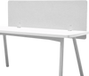 VEVOR Desk Divider Privacy Panel, 60" x 24" Clamp-on Office Desk Partition, PET Cubicle Partition Panel, Workstation Privacy Divider with 2 C-Type Clamps for Office, Sturdy Room, Library