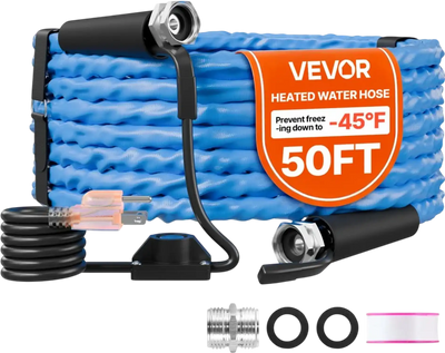 Vevor Heated Water Hose 50' RV Drinking Water Hose New