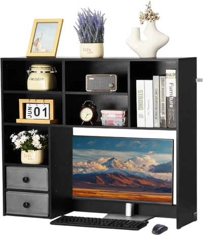 VEVOR Desktop Bookshelf, 3-Tier Desktop Storage Organizer, 37