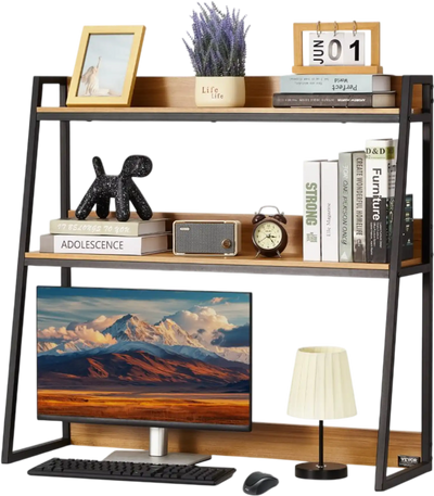 Vevor Bookshelf 2-Tier Desktop Storage Organizer 37.4
