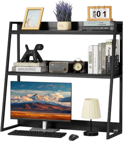 Vevor Bookshelf 2-Tier Desktop Storage Organizer 37.4