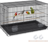 VEVOR 30 inch Bird Cage, Metal Large Parakeet Cages for Cockatiels Small Parrot Budgies Lovebirds Canaries, Pet Bird Cage with Rolling Stand and Tray