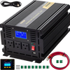 VEVOR Power Inverter, 2500W Modified Sine Wave Inverter, DC 12V to AC 120V Car Converter, with LCD Display, Remote Controller, LED Indicator, AC Outlets Inverter for Truck RV Car Boat Travel Camping
