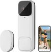 VEVOR Video Doorbell, 2K Wireless Camera Ring Doorbell Works with 170° Ultra-Wide View, 2-Way Audio, Motion Detection & Night Vision, Supports Alexei & Google, Cloud Storage, Battery/Wired Powered