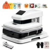 VEVOR Auto Heat Press Machine 15 x 15 inch T-Shirt Press Machine White, Auto Release and Adjustable Pressure, Digital Display, Rapid and Even Heating, for Sublimation, Vinyl, Heat Transfer Projects