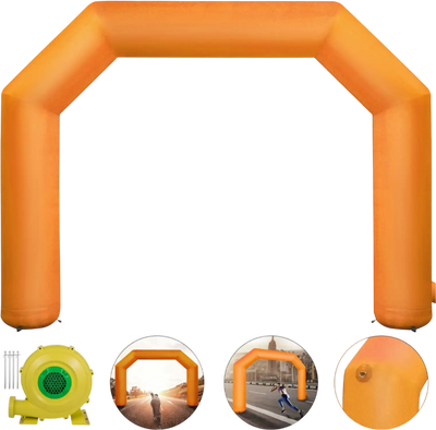 Vevor Inflatable Arch 19.5' Orange Outdoor Advertising Arch with Blower New