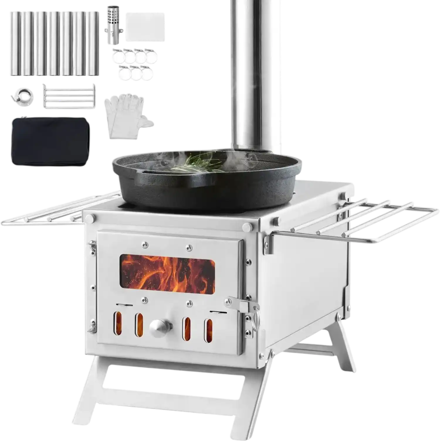 Vevor Wood Stove Portable Camping Tent Stove New
