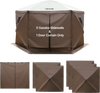 VEVOR Canopy Sidewalls, 5.67 x 4.85 ft, Canopy Tent Walls with Waterproof and Sunlight Protection, 1 Zippered Door & 2 Windows Design for Outdoor Event Tents, Vendor Booths (6 Sidewalls Only, Brown)