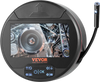 VEVOR Borescope Triple Lens Endoscope Camera with Light, 4.3" IPS Screen Inspection Camera with 8 + 2 Lights, IP67 Waterproof Snake Scope Camera for Automotive, Plumbing (16.4FT Cable, 32GB Card)