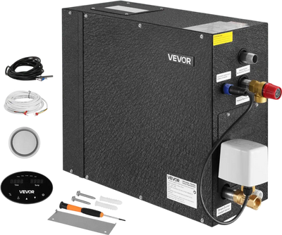 Vevor Steam Generator 4kW with Home Sauna Controller Auto Drain Kit New