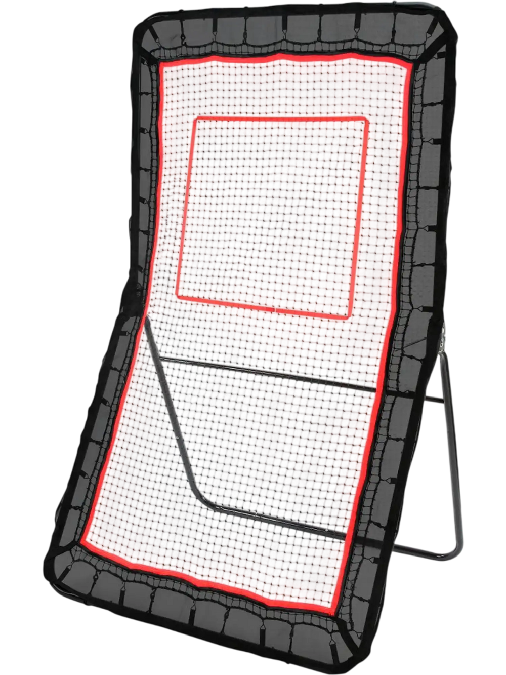 VEVOR Lacrosse Rebounder for Backyard, 4x7 Ft Volleyball Bounce Back Net, Pitchback Throwback Baseball Softball Return Training Screen, Adjustable Angle Shooting Practice Training Wall with Target