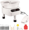 VEVOR Pottery Wheel, 10 inch Pottery Forming Machine, Direct Drive Ceramic Wheel with 3 Support Legs for DIY Art Craft, 350W Electric Wheel for Pottery with Foot Pedal and LCD Touch Screen, White