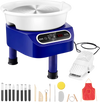 VEVOR Pottery Wheel, 11 inch Pottery Forming Machine, 450W Electric Wheel for Pottery with Foot Pedal and LCD Touch Screen, Direct Drive Ceramic Wheel with 3 Support Legs for DIY Art Craft, Blue