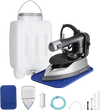 VEVOR Gravity Feed Steam Iron, 1000W Gravity Feed Iron with 3.5 L Large Capacity Tank, Demineralizer Cartridges, Non-Stick Ironing Shoe, 5 Temperature Settings Industrial Electric Steam Iron Set