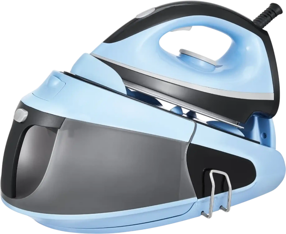 VEVOR Steam Station, 1700W Steam Iron for Clothes with 1.8L Large Capacity Water Tank, Aluminum Alloy + Ceramic Glaze Soleplate, Auto Shut-Off, 4 Temperature Settings, Clothing Iron for Home Ironing