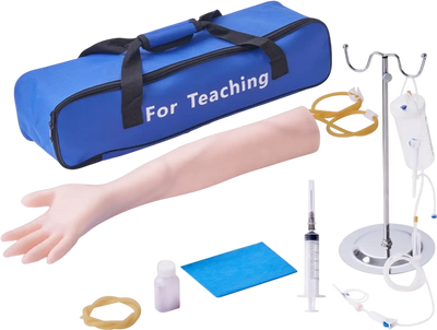 Vevor Phlebotomy Practice Kit IV Venipuncture Training Arm with Carrying Bag New