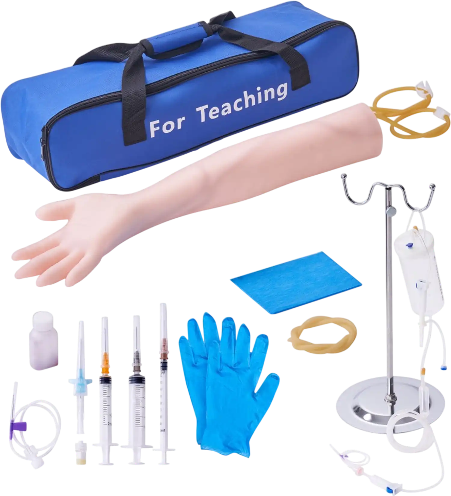Vevor Phlebotomy Practice Kit IV Venipuncture Training Arm with Carrying Bag New