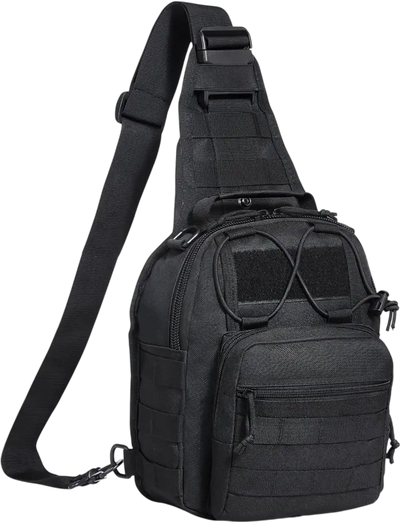 Vevor Sling Bag Tactical Military Rover Shoulder Backpack 10L Black New
