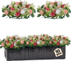 VEVOR Artificial Rose Wreath, 14-Inch Diameter Faux Flower Wreath with Pink and White Roses, Flower Arrangement Centerpiece for Valentine's, Mother's Day, Party, Wedding and Home Table Décor, 10 PCS