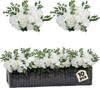VEVOR Flower Balls Arrangement Bouquet 10 PCS, 17.7-Inch Diameter Artificial Flower Balls Wedding White Roses Centerpieces, Faux Flowers Arrangements for Wedding Centerpiece Home Table Decorations