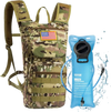 VEVOR Hydration Backpack, Water Backpack with 3L TPU Water Bladder, Tactical Molle Hiking Hydration Pack with Storage for Men Women, Hydro Water Daypack for Hiking Running Cycling Camping