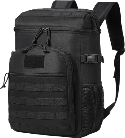 Vevor Tactical Cooler Backpack 25L Insulated Lunch Bag with MOLLE Design Black New