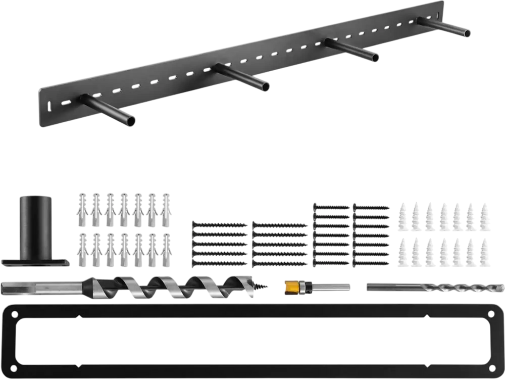VEVOR Floating Shelf Bracket 1 Pack, 230 lbs/104 kg Weight Capacity, 46x6.2x3 inch / 1168.4x157.4x76.2 mm, Heavy Duty Hidden Shelf Brackets Support, Wall Mounting Invisible Floating Shelves Bracket