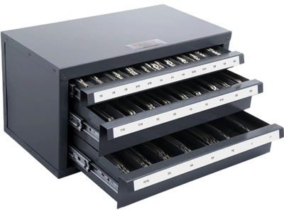 Vevor End Mill Dispenser Cabinet 3-Drawer 29-Compartment Stackable Organizer for 1/8