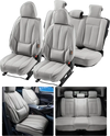 VEVOR Seat Covers, Universal Car Seat Covers Full Set Seats, Front and Rear Seat, 13pcs Faux Leather Seat Cover, Full Enclosed Design, Detachable Headrest and Airbag Compatible, for Most Car SUV Truck