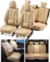 VEVOR Seat Covers, Universal Car Seat Covers Full Set Seats, Front and Rear Seat, 13pcs Faux Leather Seat Cover, Full Enclosed Design, Detachable Headrest and Airbag Compatible, for Most Car SUV Truck
