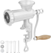 VEVOR Manual Meat Grinder, Heavy Duty Cast Iron Hand Meat Grinder with Steel Table Clamp, Meat Mincer Sausage Maker with 1 Cutting Blade, 2 Cutting Plates, 3 Sausage Tubes for Beef Pepper Mushroom