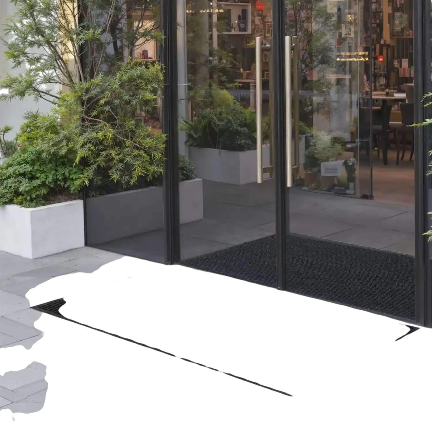 Vevor Door Mat 6' x 4' Commercial Indoor/Outdoor Striped Entry Rug Grey New
