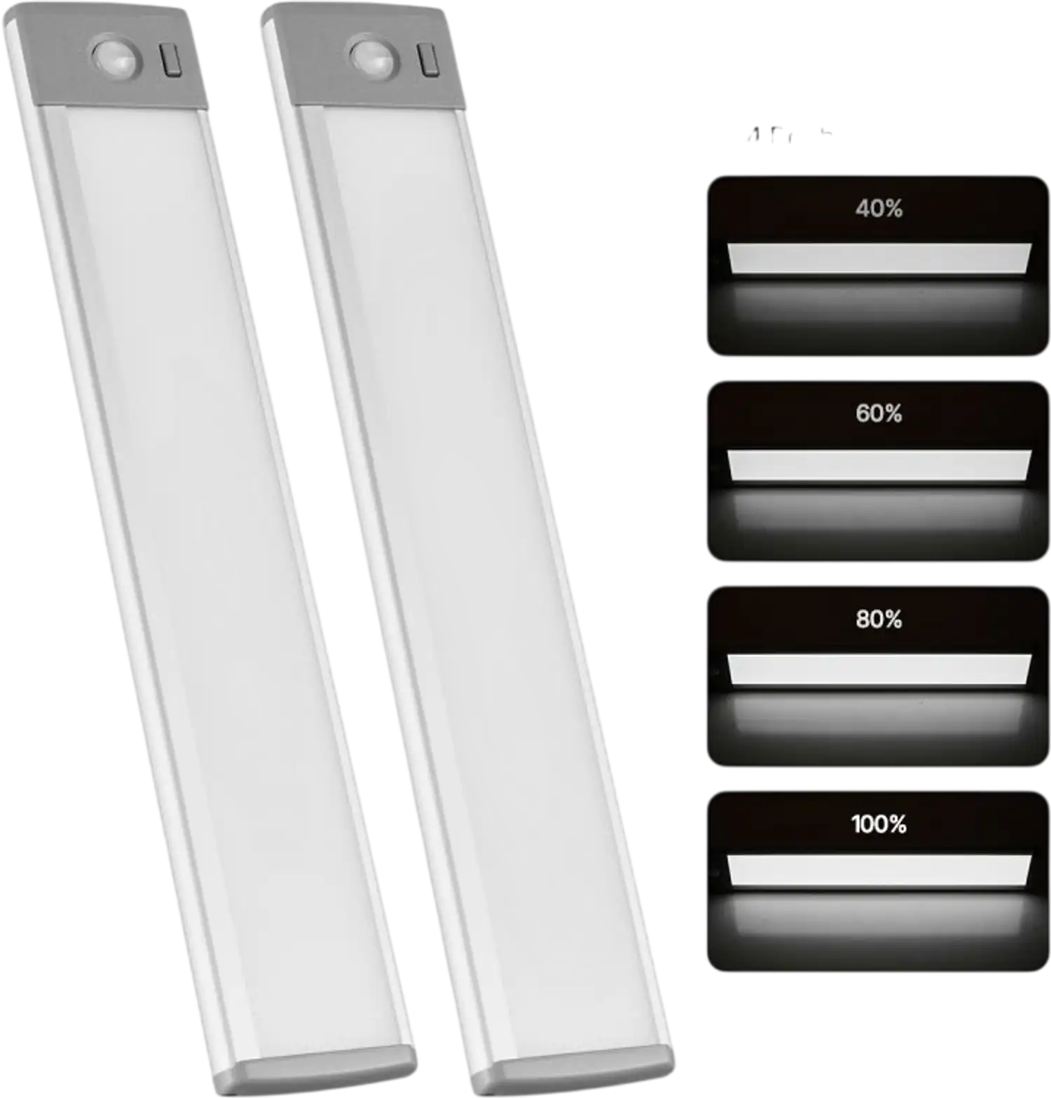 Vevor Under Cabinet Lighting Wireless Motion Sensor LED 2-Piece Set New