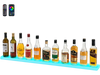 VEVOR LED Lighted Liquor Bottle Display, 1-Tier 48 Inches Whiskey Rack, Supports USB, Illuminated Home Bar Shelf with RF Remote & App Control, 7 Static Colors, Acrylic Lighted Shelf for 12 Bottles