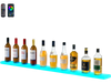 VEVOR LED Lighted Liquor Bottle Display, 1-Tier 60 Inches Whiskey Rack, Supports USB, Illuminated Home Bar Shelf with RF Remote & App Control, 7 Static Colors, Acrylic Lighted Shelf for 15 Bottles