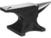 VEVOR Single Horn Anvil, 66Lbs Cast Steel Anvil, High Hardness Rugged Round Horn Anvil Blacksmith, with Round and Square Hole, Large Countertop and Stable Base, Metalsmith Tool for Bending and Shaping