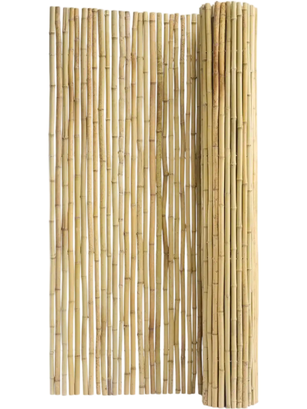 VEVOR Natural Rolled Bamboo Fence, Eco-Friendly Bamboo Privacy Fence 6 ft H x 8 ft L x 0.75 in D. , Decorative Bamboo Privacy Screen for Garden, Backyard, Balcony, Patio, Pool Side