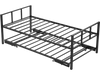 VEVOR Twin Size Daybed Frame, Day Bed with Trundle, Heavy Duty Metal Platform Bed Frame, Twin Daybed with Metal Slats Support for Living Room, Bedroom, Guest Room, Easy Assembly, Black
