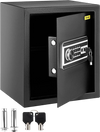 VEVOR Safe Box, 1.7 CU.FT Fingerprint Safe Box for Money with 2 Keys & Digital Keypad, Q235 Steel Safe Box for Storing Cash, Jewelry, Pistols, Documents, Watches in Home & Office & Hotel