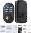 VEVOR Fingerprint Door Lock, with Fingerprint/Keypad Code/Key, One-Time and Anti-Peeking Password, Silent Mode, Constant Unlock Mode, Aluminum Alloy Panel, Electronic Keypad Deadbolt for Entry Doors