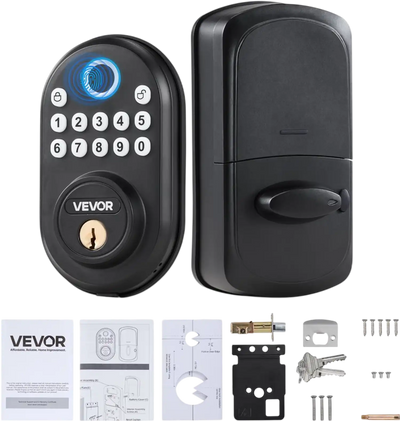 Vevor Door Lock Fingerprint Keyless Entry Deadbolt New