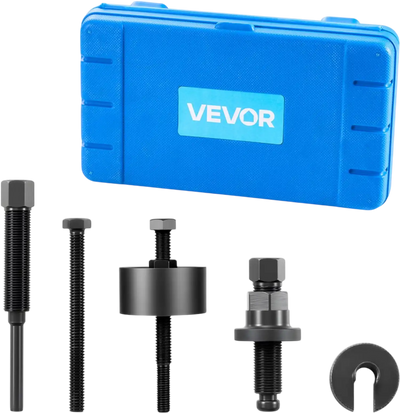 VEVOR Power Steering Pump Pulley Puller/Installer Tool Set, Compatible with Ford, GM V6, and VW Vehicles, Pump Pulley Remover Installer Tools, for Removing and Installing Power Steering Pump Pulleys