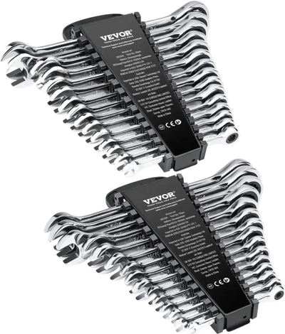 Vevor Wrench Set 30-Piece Ratcheting Combination with Organizer Rack New