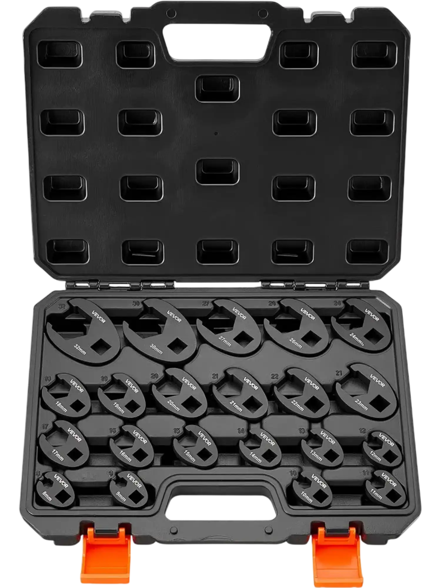 Vevor Flare Nut Wrench 21-Piece Metric Crowfoot Set with Storage Case New