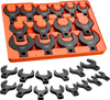 VEVOR Crowfoot Wrench Set, 1/2" Drive, 14-Piece SAE 1-1/16" to 2" Crows Foot Wrenches, with Storage Tray, Dual Size Markings on Tools and Tray, for Auto Maintenance or Repairs