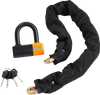 VEVOR Bike Chain Lock, 3.28 Ft Bicycle Chain Lock with 4 Keys, Heavy Duty Metal Steel Anti-Theft High Security Bike Locks, Perfect for Bike, Motorcycle, Scooter, Bicycle, Door, Fence or Gate, 14mm