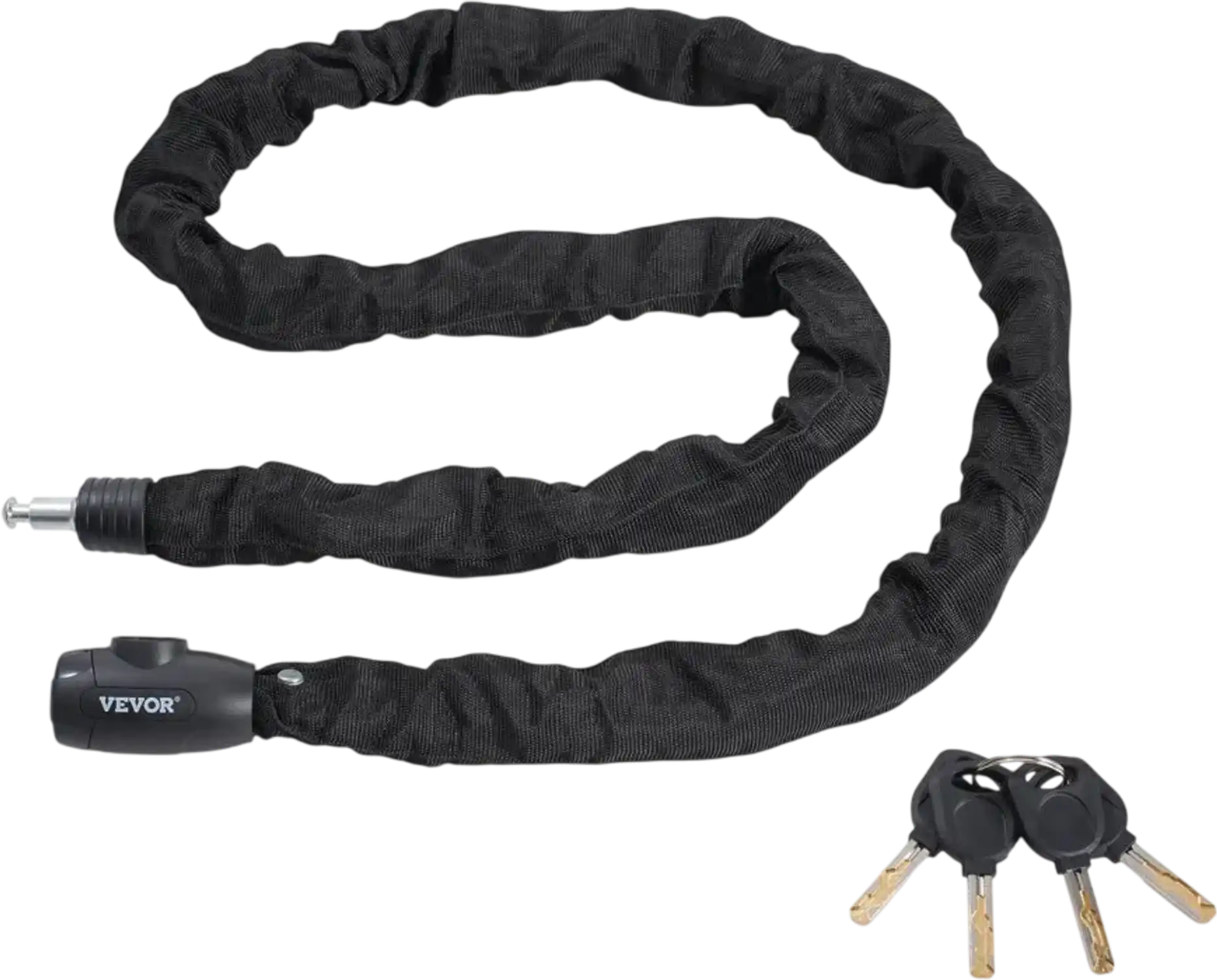 Vevor Bike Chain Lock 5.91' Heavy Duty Anti-Theft Keyed Chain Lock New