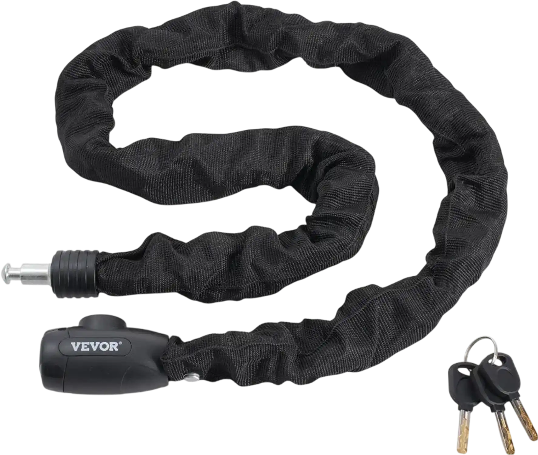 Vevor Bike Chain Lock 3.94' Heavy Duty Anti-Theft with 4 Keys 8 mm New