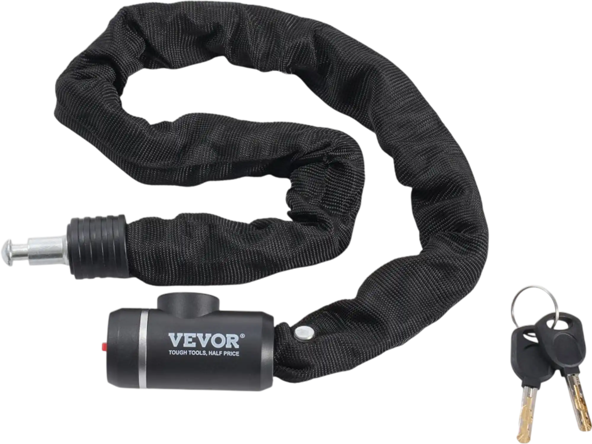 Vevor Bike Chain Lock 2.79' Heavy Duty Anti-Theft Security Lock with 2 Keys New